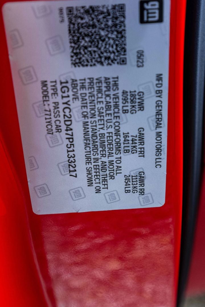 2023 CHEVROLET CORVETTE