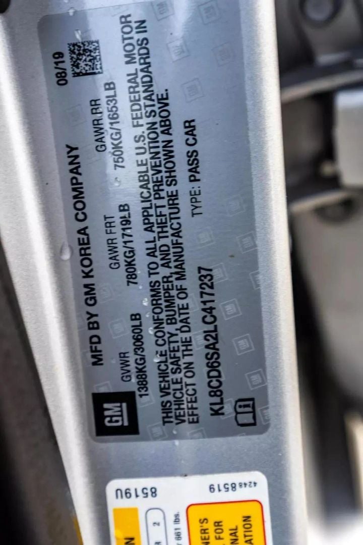 2020 CHEVROLET SPARK